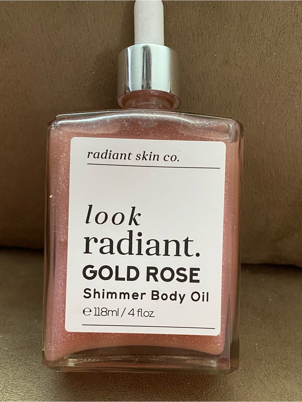 Radiant Skin Co. Gold Rose Shimmer Body Oil - Pink